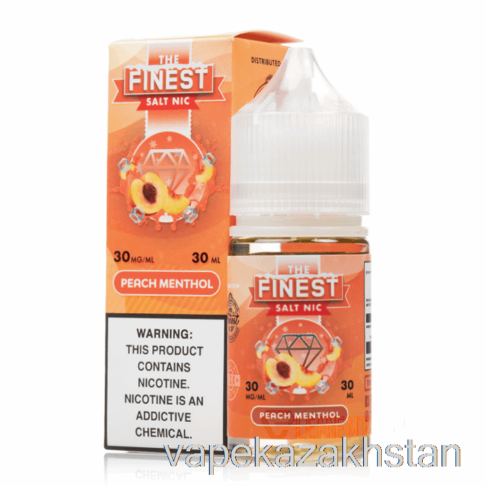 Vape Disposable Peach MENTHOL - The Finest Salt Nic - 30mL 50mg